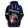 German Shepherd – honoring all who served Men and Women 3D Shirt In Royal blue