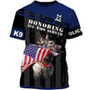 German Shepherd – honoring all who served Men and Women 3D Shirt In Royal blue