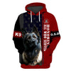 German Shepherd K9 Honoring Men and Women 3D Shirt