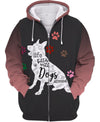German Shepherd – Life is better with dogs around Men and Women 3D Shirt