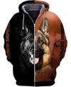 German Shepherd Opposition Men and Women 3D Shirt