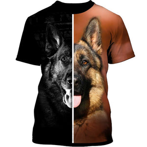 German Shepherd Opposition Men and Women 3D Shirt