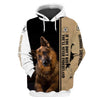 German Shepherd Sad Men and Women 3D Shirt