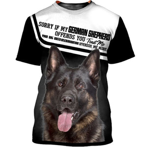 German Shepherd Trust Me Shirt 3D Full Printing for Dog Mom Dad lovers