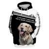 Golden Retriever Gift Men and Women 3D Shirt In White/Black