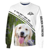Golden Retriever Lavender Fields Men and Women 3D Shirt