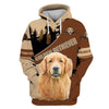 Golden Retriever Little Mistress Men and Women 3D Shirt