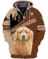 Golden Retriever Little Mistress Men and Women 3D Shirt