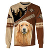 Golden Retriever Little Mistress Men and Women 3D Shirt