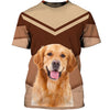Golden Retriever New Design 2 3D shirt for Golden Retriever lovers