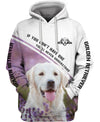 Golden Retriever Violet Lavender Men and Women 3D Shirt