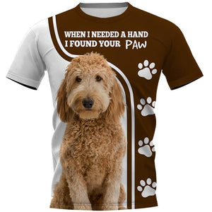 Goldendoodle Paws Men and Women 3D T Shirt