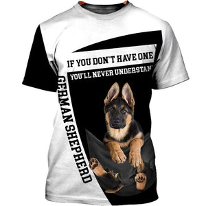 I love my baby German Shepherd Men and Women Ver.2 3D Shirt