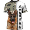I love my German Shepherd Men and Women Ver.2 3D Shirt
