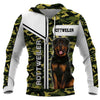 Green Camo Rottweiler Dog Men and Women 3D Full Printing