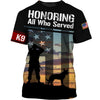 Honoring All Who Served Memorial Day Men and Women 3D Shirt