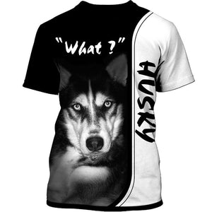 Husky Hard To Understand Shirt 3D Full Printing for Dog Mom Dad lovers