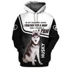 Husky In My Darkest Hour Men and Women 3D T Shirt