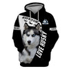 Husky Sibir Never Walk Alone Shirt 3D Full Printing for Dog Mom Dad lovers