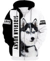 Husky Sibir Shirt 3D Full Printing for Dog Mom Dad lovers