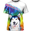Husky The Soul Of An Angel Men and Women 3D T Shirt