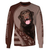 I Asked God For A True Friend So He Sent Me A Labrador Retriever Men and Women 3D T Shirt