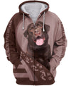 I Asked God For A True Friend So He Sent Me A Labrador Retriever Men and Women 3D T Shirt