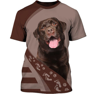 I Asked God For A True Friend So He Sent Me A Labrador Retriever Men and Women 3D T Shirt