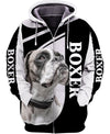 I Love My Boxer Men and Women 3D Shirt In Black/White