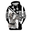 I Love My Boxer Men and Women Ver.2 3D Shirt In Black/White