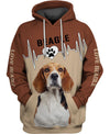 I Love You My Beagle Shirt 3D Full Printing for Dog Mom Dad lovers