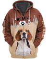 I Love You My Beagle Shirt 3D Full Printing for Dog Mom Dad lovers