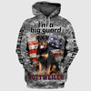 I’m A Big Guard Camo Rottweiler Dog Men and Women 3D Full Printing