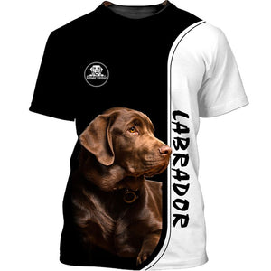 Labrador Brown Chocolate Reflect Men and Women 3D Shirt
