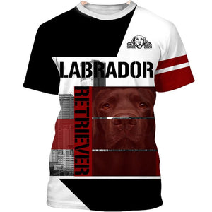 Labrador In The City Men and Women 3D Shirt