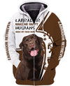 Labrador make me happy Men and Women 3D Shirt