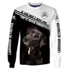 Labrador Retriever Cute My Dog In Black Men and Women 3D Shirt