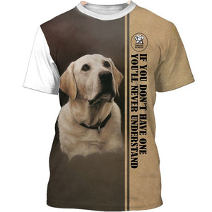 Labrador Retriever Cute My Dog Men and Women 3D Shirt