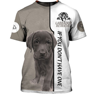 Labrador Retriever Grey Baby Love Men and Women 3D Shirt