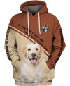 Labrador Retriever In White Men and Women 3D Shirt