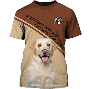 Labrador Retriever In White Men and Women 3D Shirt