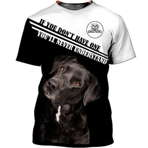 Labrador Retriever  Shirt 3D Full Printing for Dog Mom Dad lovers