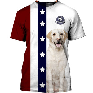 Labrador Retriever Super Star and Women 3D Shirt