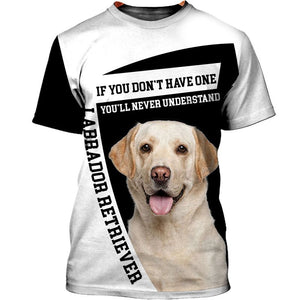 Labrador Retriever Understanding Love Men and Women 3D Shirt