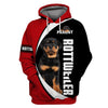 National wear Red day – Love – Rottweiler Men and Women 3D Shirt