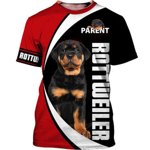 National wear Red day – Love – Rottweiler Men and Women 3D Shirt