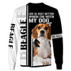 Love Beagle – Life is just better when I’m with my dog Men and Women 3D Shirt