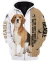 Love BEAGLE Men and Women 3D Shirt In Coffe/White