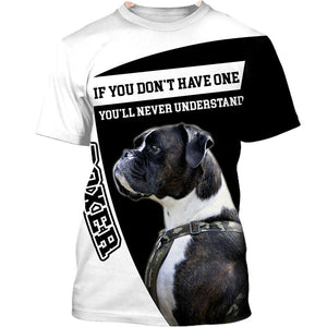 Love Boxer – if you don’t have one you’ll never understand Men and Women 3D Shirt In Black