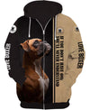 LOVE BOXER – if you don’t have one you’ll never understand Men and Women 3D Shirt In Coffe color